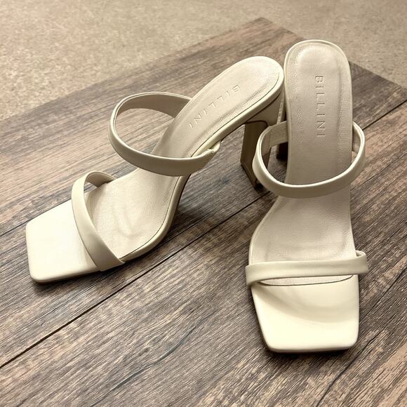 Billini Women´s Minimalist Neutral Bone Classy Block Toledo Heel size 7 - Picture 1 of 16